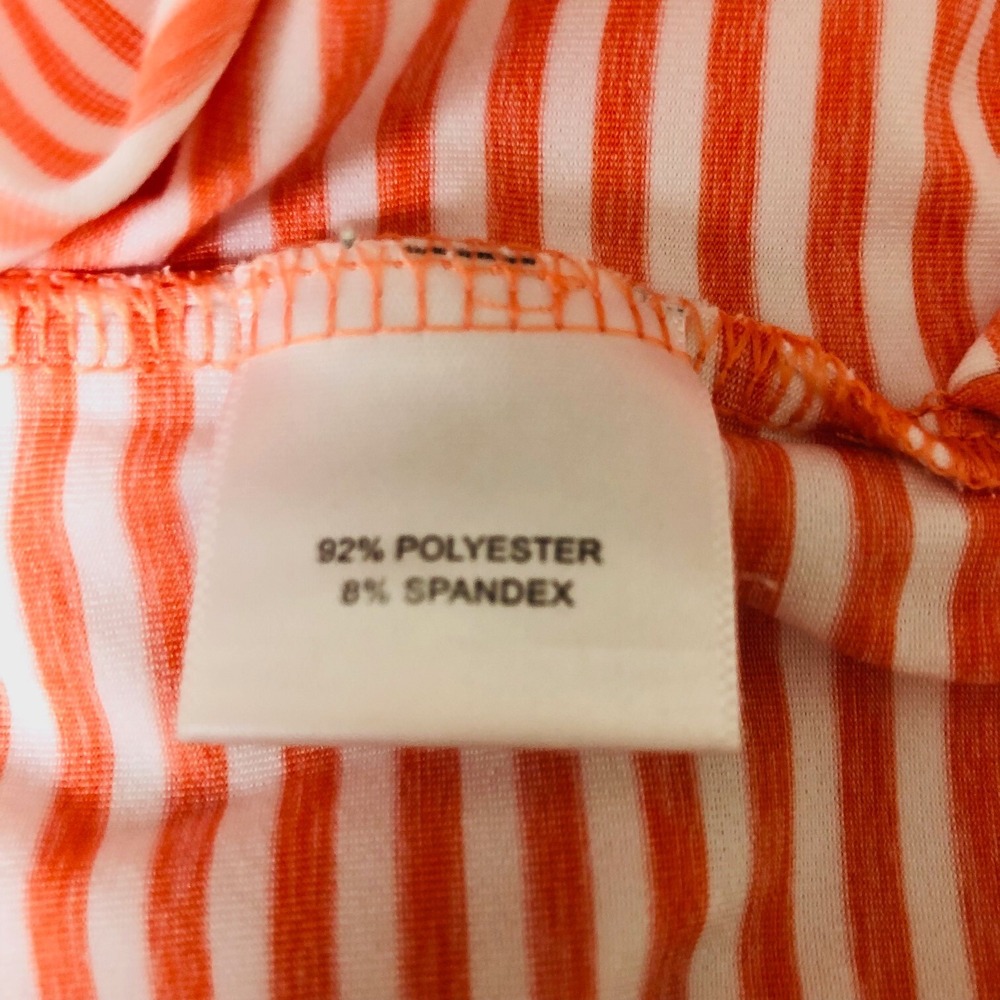 Peter Millar Mens Summer Comfort Golf‎ Polo Shirt XL Orange Striped Quail Valley - Picture 7 of 9